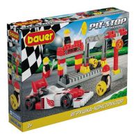 Bauer 820b Конструктор Bauer Pit Stop с гоночной машиной и шиномонтажом