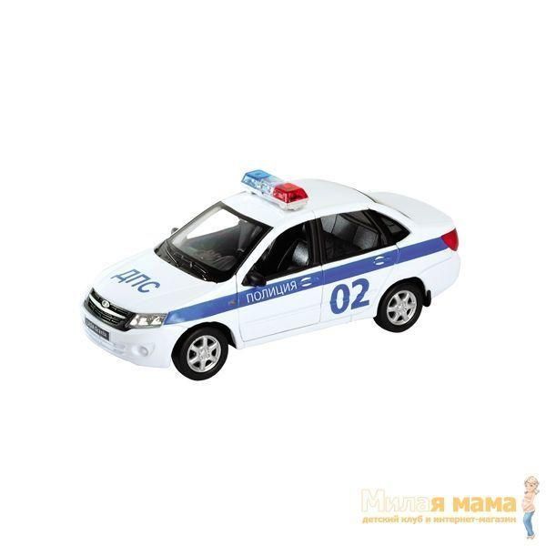 Welly 43657PB модель машины 1:34-39 LADA Granta ПОЛИЦИЯ