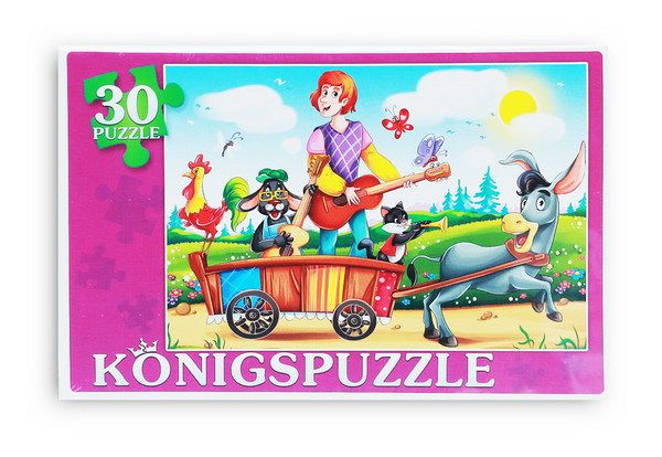 Konigspuzzle ПК30-5755 Пазл Бременские музыканты, 30 элементов
