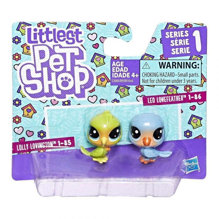 Hasbro C3009 LPS S1 Пара мини-петшопов Попугайчики