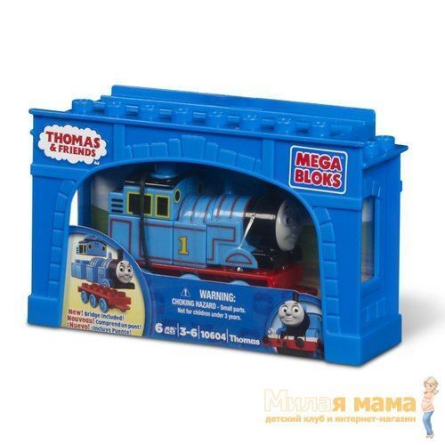 Mega Bloks 10604 Конструктор "Собери паровозика Томаса" из серии "Томас и его друзья"