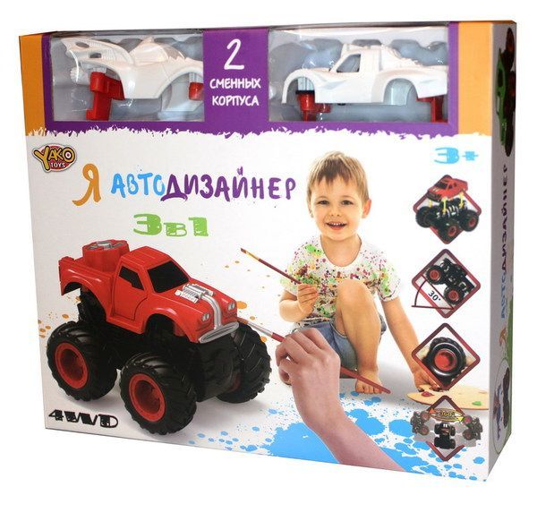 Yako Toys М6540-4 Набор игровой 3 в 1 Я автодизайнер