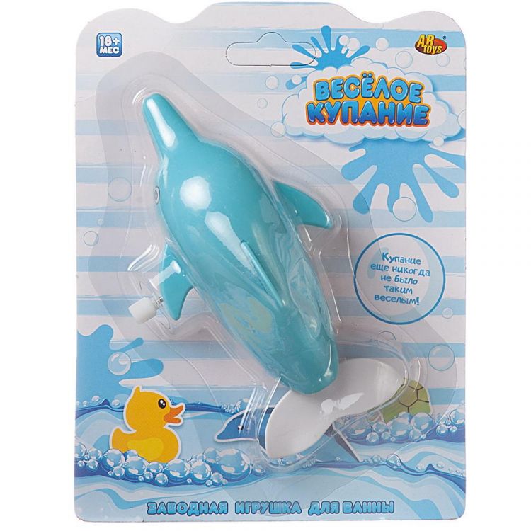 ABtoys (АБтойс) PT-01481 Игрушка для ванной заводная Abtoys Веселое купание Дельфин