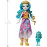 Mattel GYJ14 Энчантималс Кукла Королева Парадайз и питомец Рейнбоу, 20 см