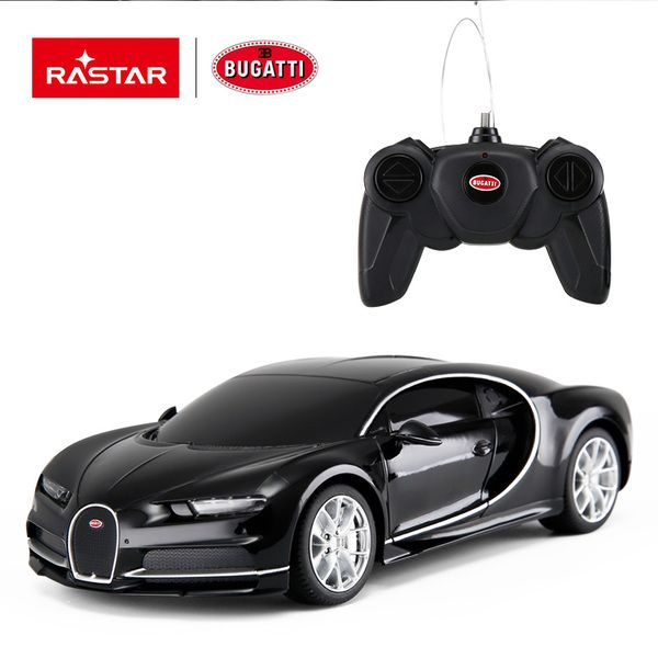 RASTAR 76100B Машина р/у 1:24 Bugatti Chiron Цвет Черный
