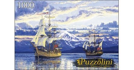 Puzzolini 7735 Пазл Рэнди ван Бик Корабли капитана Ванкувера, 1000 элементов