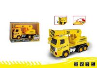 ABtoys (АБтойс) 89003A-15 Машинка 1:18 "Автокран", пластмассовая инерционная, со звуковыми и световыми эффектами. Индивидуальная паковка 10х27х17,5 см.