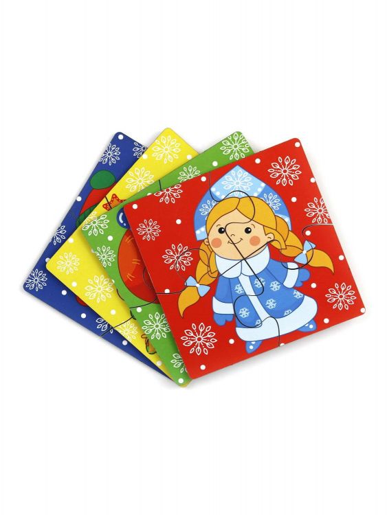 Woodlandtoys 148115 Пазл Woodlandtoys Новогодние герои 10*10*1,4 см Woodlandtoys 148115 Пазл Woodlandtoys Новогодние герои 10*10*1,4 см