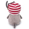 BUDI BASA BB-046 Мягкая игрушка Кот Басик BABY в шапочке с котиком, 20 см