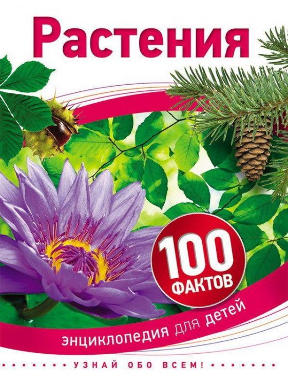 Книга. Энциклопедия для детей. 100 фактов. Растения
