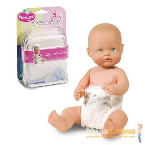 Famosa 700004497 Памперсы для пупса Nenuco, 5 штук