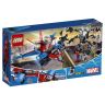 Lego Super Heroes 76150 Конструктор Лего Супер Герои Реактивный самолёт Человека-Паука против Робота Венома, 371 деталь