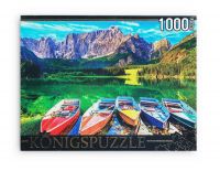 Konigspuzzle ГИК1000-8260 Пазл Озеро Фузине, Италия, 1000 элементов