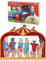 No name И-7600 Игровой набор Рыжий кот Театр кукол Репка 6 кукол