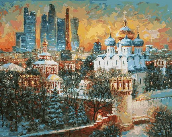 Белоснежка 197-AB Раскраски по номерам. В тиши уходящего дня