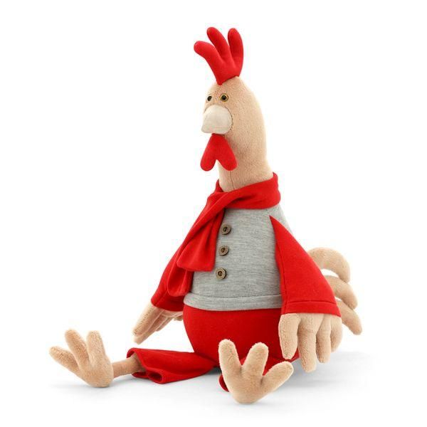 ORANGE OS111/30-no Мягкая игрушка Петушок Юрик 30 см, Символ 2017 года