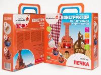 Конструктор "ПЕЧКА" из настоящих кирпичиков (103 детали)