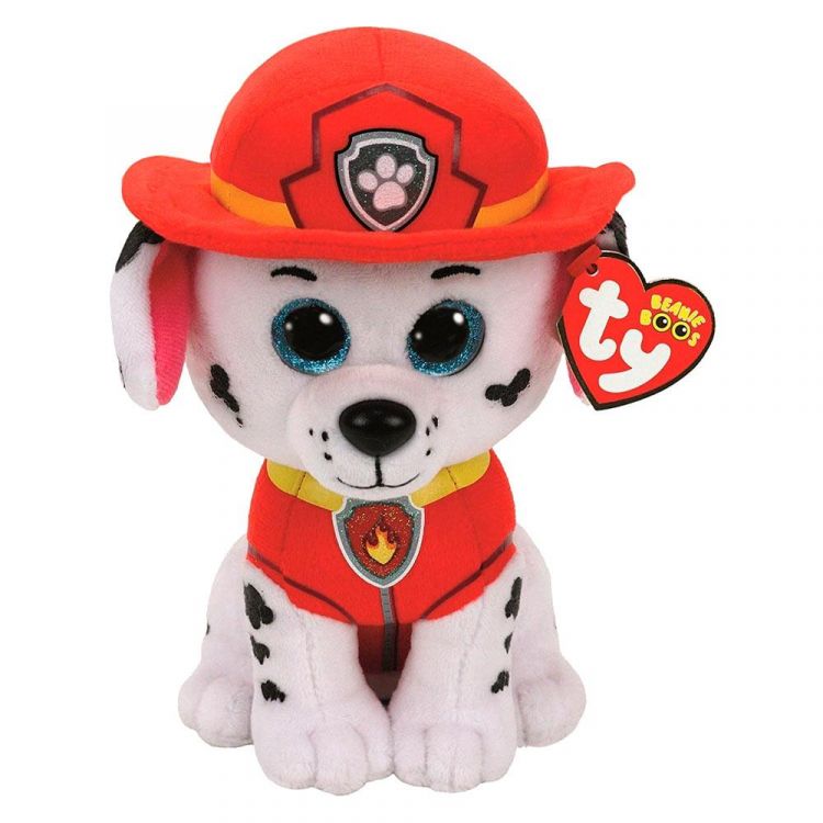 TY 41211 Beanie Boo's Мягкая игрушка Щенячий патруль Маршал, 15 см