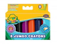 Crayola 0080 Набор утолщенных восковых мелков для самых маленьких, 8 шт.