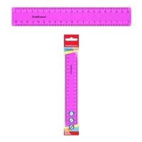 ErichKrause 50575 Линейка пластиковая Neon Solid, 20 см, розовая