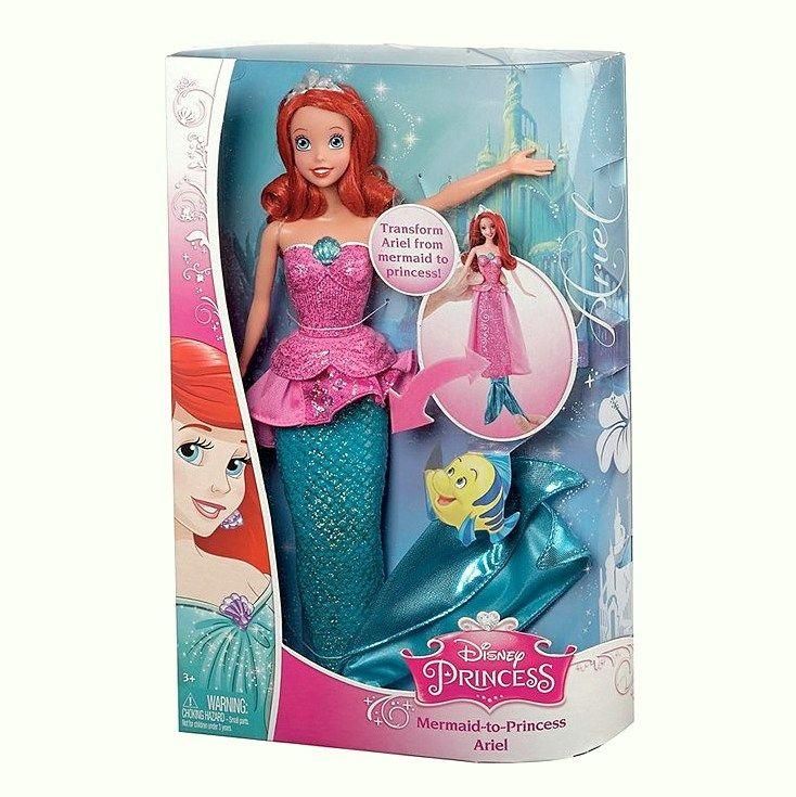 Mattel CHR73 Кукла Disney Принцесса Русалочка Ариэль 2 в 1