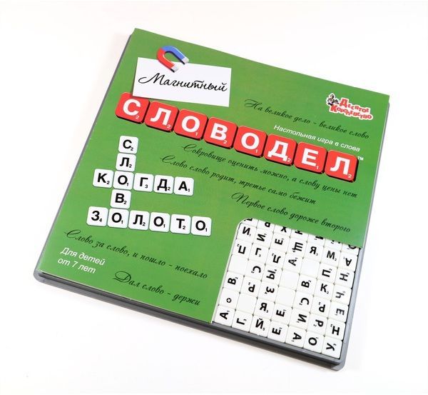 Десятое королевство 02733ДК Игра настольная Словодел магнитный (мини-фишки)
