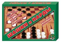 Настольная игра Шашки/нарды большие