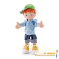 Trudi 64429 Мягкая кукла Мальчик в кепке, 30 см