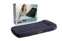 Intex 66767 Матрац-кровать с подголовником надувной "Classic Twin", 99х191х30 см