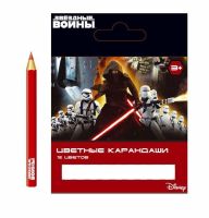 CENTRUM 87450 Карандаши цветные "Звездные войны",  12 цветов, пластиковые, длина 88 мм