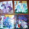 Origami 02105 Набор пазлов 4 в 1 My Little Pony с маркером 9+16+25+36 элементов