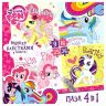Origami 02106 Набор пазлов 4 в 1 My Little Pony с маркером 9+16+25+36 элементов