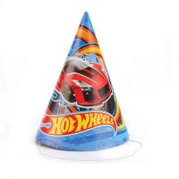 Колпаки бумажные "Hot Wheels", 6 шт.