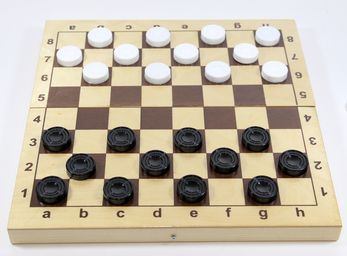 Десятое королевство 02862ДК Игра настольная. Шашки (поле 29см х 29см, пласт.фишки в дер.упаковке)