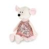 Maxitoys MT-MRT021918-21 Luxury Мягкая игрушка Мышка Мила в розовом платье, 21 см