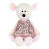 Maxitoys MT-MRT021918-21 Luxury Мягкая игрушка Мышка Мила в розовом платье, 21 см
