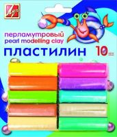 Луч 21С1382-08 Пластилин перламутровый 10 цветов, 130г