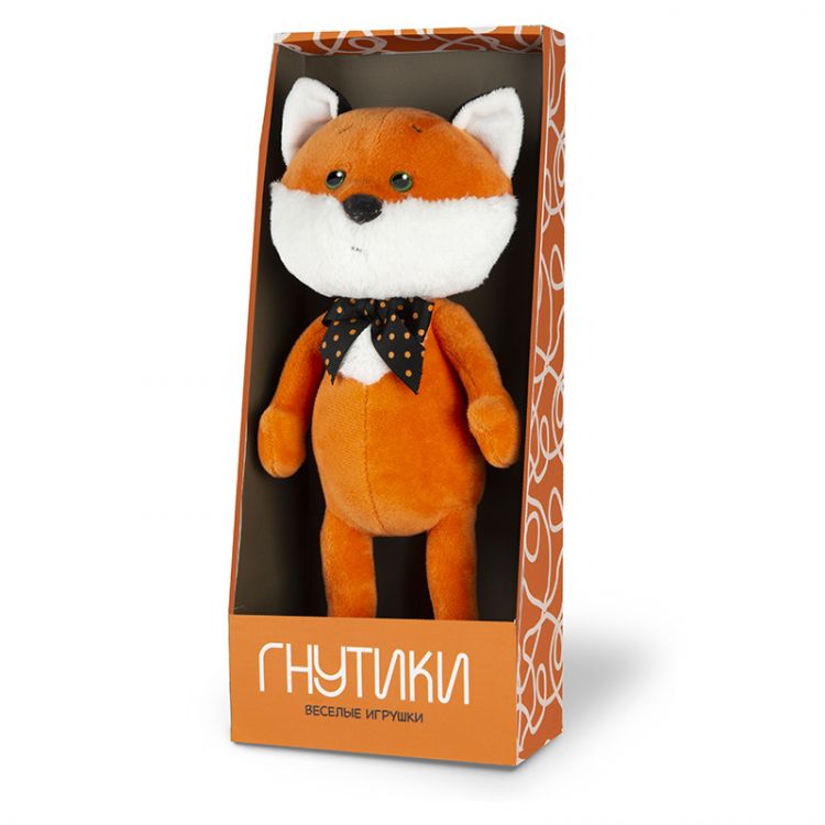 Maxitoys MT-TS072019-6-22 Мягкая игрушка Гнутики Лис Рыжик, 22 см