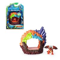 Spin Master 66624 Dragons 3 Дракон в пещере с УФ-подсветкой, Кривоклык