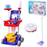 ABtoys (АБтойс) PT-01530 Игровой набор ABtoys Помогаю маме Генеральная уборка Тележка, робот-пылесос и аксессуары