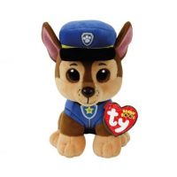 TY 41208 Beanie Boo's Мягкая игрушка Щенячий патруль Гонщик Чейз, 15 см