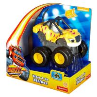 Fisher Price CGK25 Вспыш и его друзья  Инерционные машинки Slam and Go Stripes