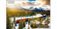 Puzzolini 7728 Пазл Канада Поезд в парке Банф, 1000 элементов