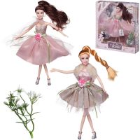 Junfa WJ-22277 Кукла Junfa Atinil Цветочная гармония (в бледно-розовом платье) в наборе с аксессуарами, 28см