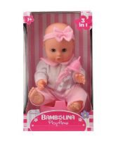Dimian 1409 Кукла Bambolina (пьет, писает) с горшочком и бутылочкой, 33 см