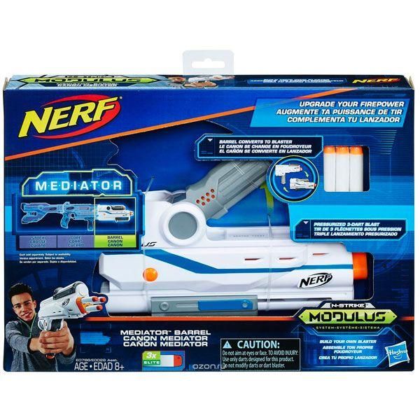 Hasbro E0029 Nerf Бластер Нерф Модулус Стрельба Mediator Barrel