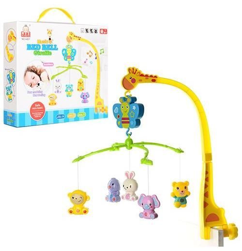 Junfa Toys A821 Мобиль музыкальный для детской кроватки "Жираф"