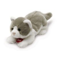Trudi 20774 Мягкая игрушка Кот Дженнаро серо-белый, 30 см