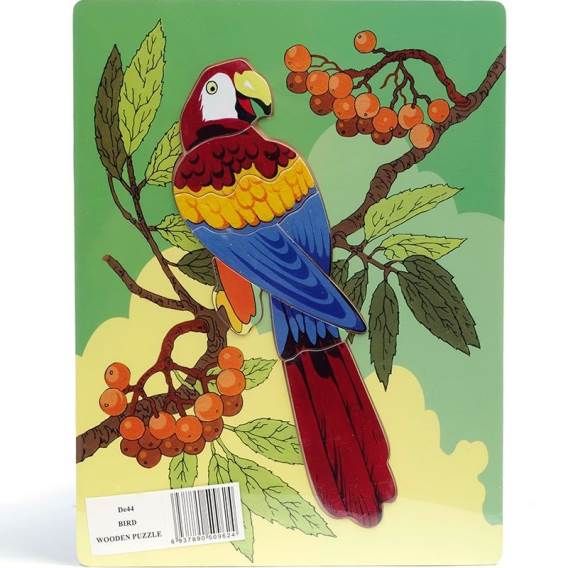 ЧУДО-ДЕРЕВО DE44 Пазл-рамка деревянный Попугай