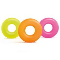 INTEX int59262NP Круг надувной INTEX "Neon Frost Tube" (Неоновый холодный), от 9 лет, 91 см